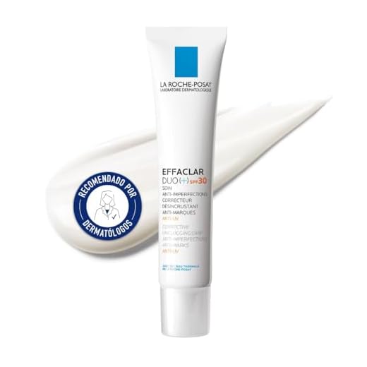 La Roche Posay Tratamiento Anti-imperfecciones y Marcas con SPF30, Apto para Pieles Grasas, Mixtas o con Tendencia acneica, Fórmula con Aqua Posae Filiformis, Effaclar Duo (+), 40 ml