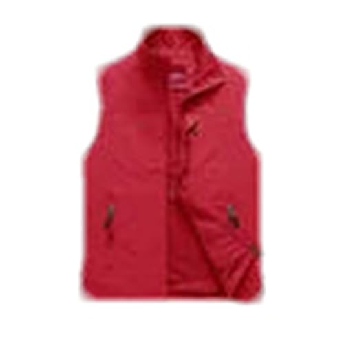 Chaleco de hombre con cuello alto informal en color rojo talla M