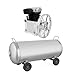 DUIBAII 3HP Air Compressor Pump, 2 Cylinders 960RPM Oil Lubricated Air Compressor Pump Head, Piston Air Compressor Pump Head Motor Twin Cylinder Cast Iron, Air Tool Piston Compressor