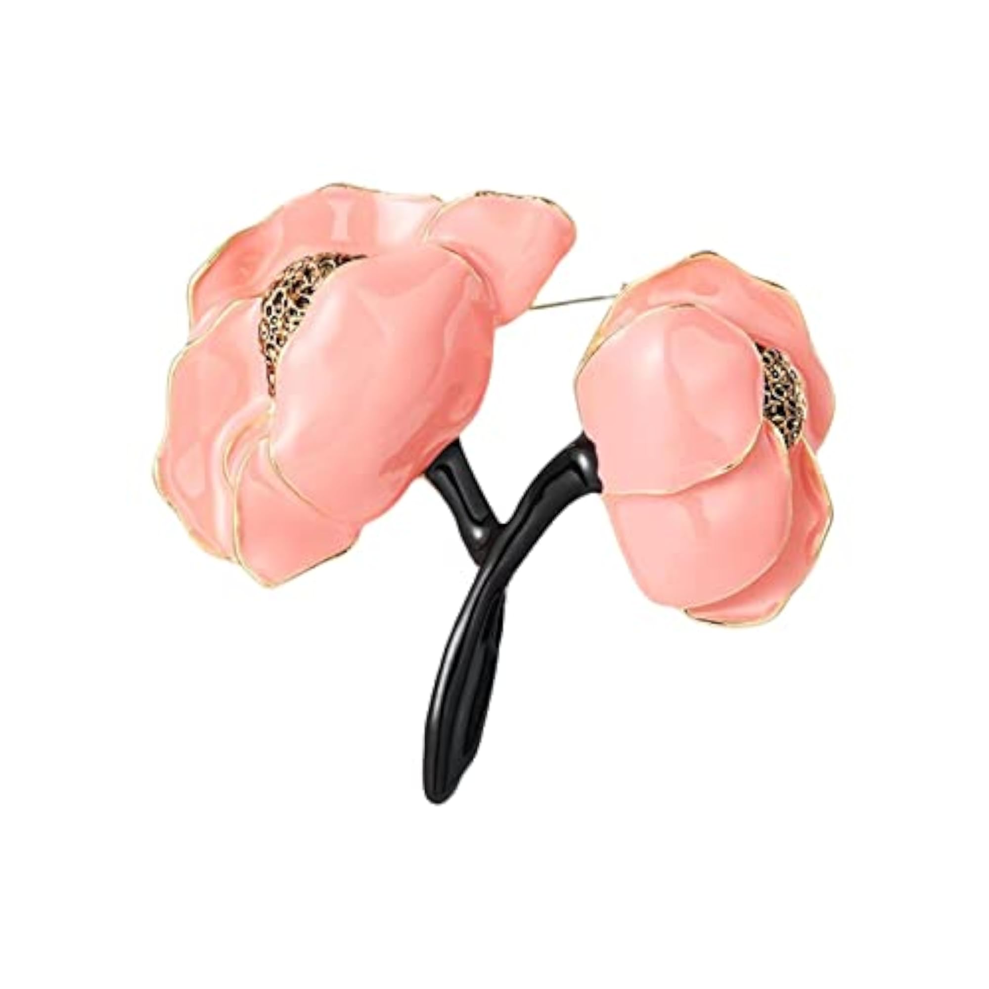 Elegant Peony Flower Brooch Pin, DIY Decoration