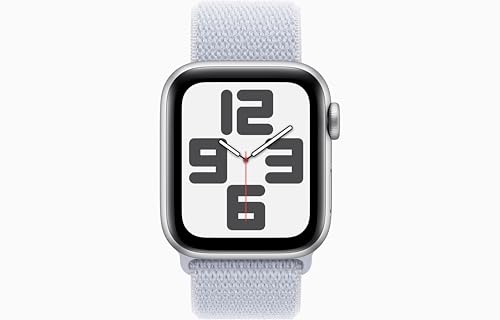 Image of Apple Watch Series 10 [GPS, 46mm] - Silver Aluminum Case with Blue Cloud Sport Loop (Renewed)