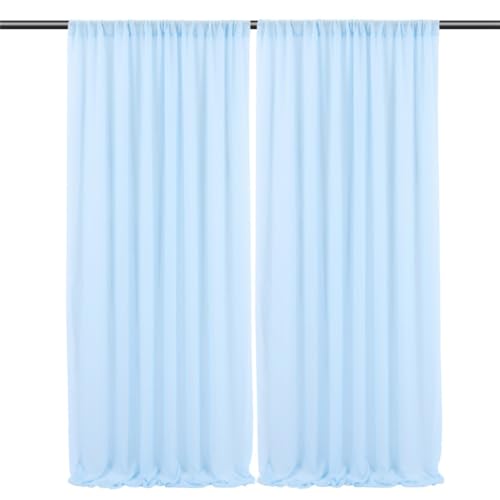 Lot de 2 rideaux de fond 1,5 x 3 m de qualité supérieure pour studio photo