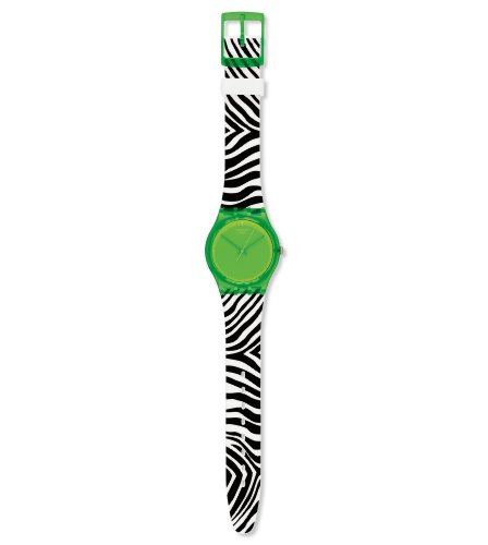 Preisvergleich Produktbild Swatch Unisex Armbanduhr Green Zeb Analog Quarz Kautschuk GG210