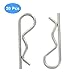 Seimneire 20 Pcs Stainless Steel M2 x 40 Heavy Duty R Clip Hitch Pins for Trailer Mower Truck