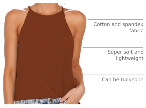 Image of LouKeith Womens Tank Tops Casual Flowy Printed Vest Shirts Sleeveless Cotton Soft Summer Tees Blouses