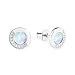 Produktbild s.Oliver Ohrstecker für Damen, 925er Sterling Silber rhodiniert
