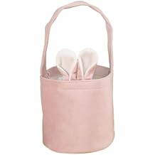 Easter Basket, Bunny Basket Eggs Hunt Gifts Pink