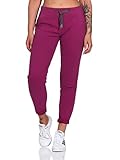 Elbsand Damen Jogginghose Brinja Sweat-Hose mit Taschen 70115 00 Wild Berry (650) L