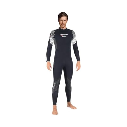 Mares Herren Reef 3MM Neoprenanzüge, Black, S4