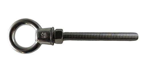Image of US STAINLESS Stainless Steel 316 (Shape Type 307) Lifting Eye Bolt 1 /2 inch Whitworth x 120mm Marine Grade