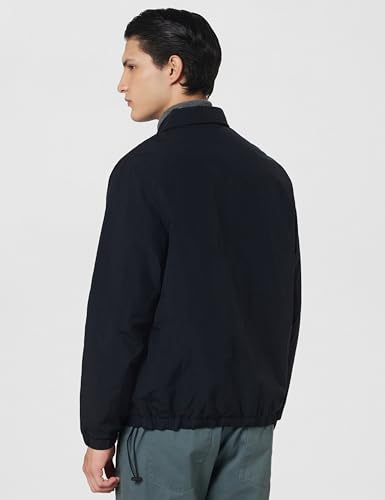 Buy Qube By Fort Collins Men's Coach Jacket - Lightweight Snap Black - Image 4