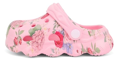 Image of INMINPIN Kids Cute Clogs Cartoon Garden Shoes Boys Girls Slides Slippers Indoor Outdoor Children Water Shower Beach Pool Sandals
