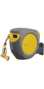 Amazon | fulai 散水ホース 35m 屋外 ホースリール 家庭用 ホース 180