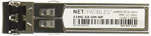 Netpatibles 1000-SX SFP LC AL MON CAPABLE 100% BROCADE COMPATIBLE E1MG-SX-OM-NP