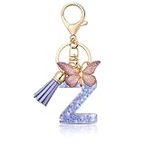 Porte-clés personnalisé lettre : porte-clés lettre initiale pour femme avec design unique de lettre. Vous pouvez choisir un porte-clés exclusif en fonction des initiales de votre nom pour montrer votre personnalité et votre style unique