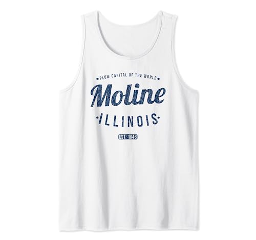 Recuerdo retro vintage de Moline Illinois IL Moline Camiseta sin Mangas