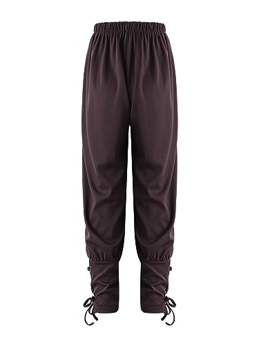 Choomomo Boys Medieval Ankle Pants Pirate Renaissance Slacks Lace Up Banded Viking Kids Trousers2