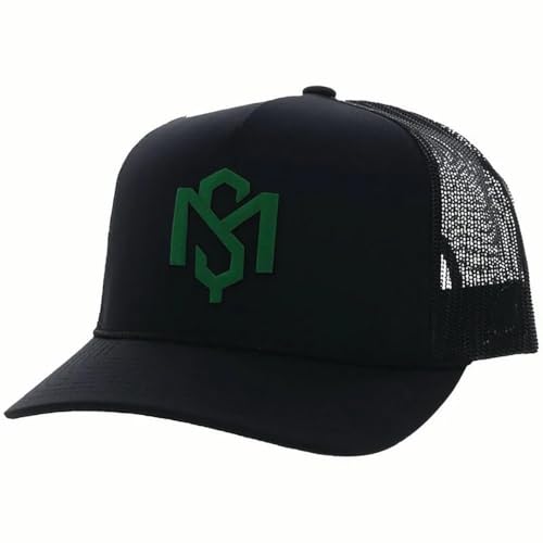 HOOEY Men's Shad Mayfield Adjustable Snapback Hat (US, Alpha, One Size, Black/Green)