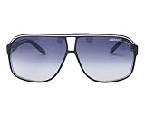 Carrera womens Grand Prix 2/S Sunglasses, Black/Blue Shaded, 64mm 9mm US