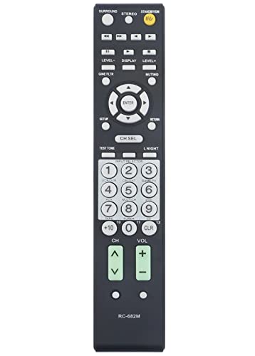 VINABTY Replacement Remote Control Fit for Onkyo AV Receiver TX-SR605 Onkyo AV Receiver TX-SR605 Remote RC-682M