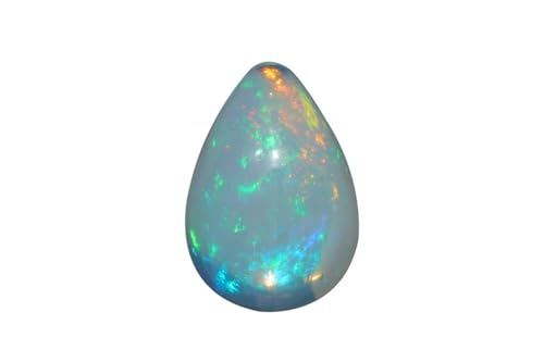 Opale éthiopienne naturelle pierre précieuse cabochon poire 14.1mm bijoux