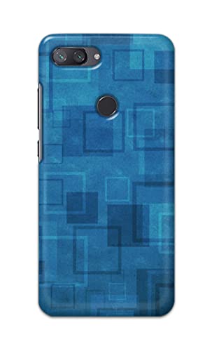 Image of Printed Hard Back Cover Case for Mi 8 Lite | Mi 8 Youth | Mi 8X Back Cover (Plain Azure Blue) -702
