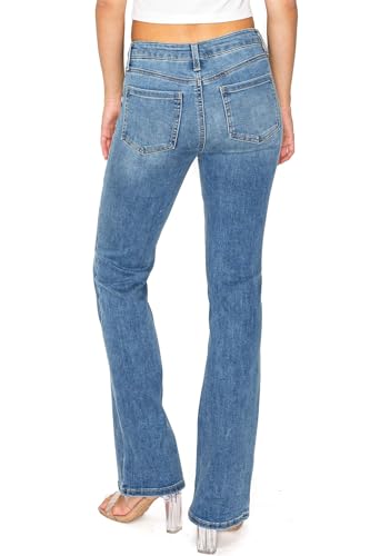 Celebrity Pink Women's Juniors Mid Rise Bootcut Jeans3
