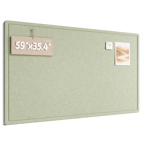 Fluxynara Large Felt Bulletin Board,59" x 35.4", Sage