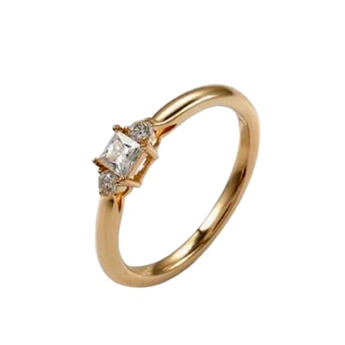 Bague de fiançailles moissanite en argent 925 étincelant et plaqué or 14k d'exception