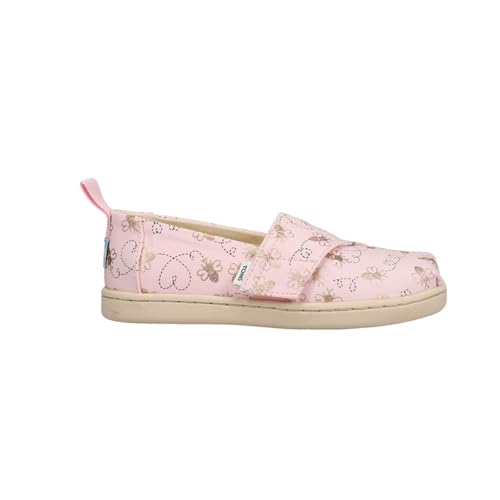 TOMS Toddler Girls Alpargata Bee Mine Slip On Flats Casual - Pink2