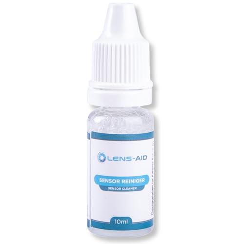 Lens Aid Líquido de Limpieza Sensor – 10ml Solución Profesional para DSLR, Mirrorless, APS C, Full Frame & MFT – Ideal para Swabs y Mantenimiento de Cámara