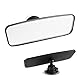 Auto Rückspiegel Universal Innenspiegel mit 360° Drehfunktion & starker Saugnapf – 200x60 mm Auto-Innenspiegel für Auto, LKW, SUV, Transporter