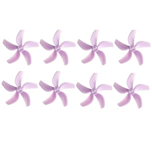 Hélice 5 pales 63mm pour drone de course FPV D63 violet 1.5mm