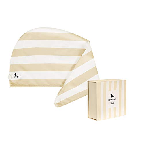 Quick Dry Hair Drying Towel - Bora Bora Beige - One Size - womens hair towel - 100% Recycled