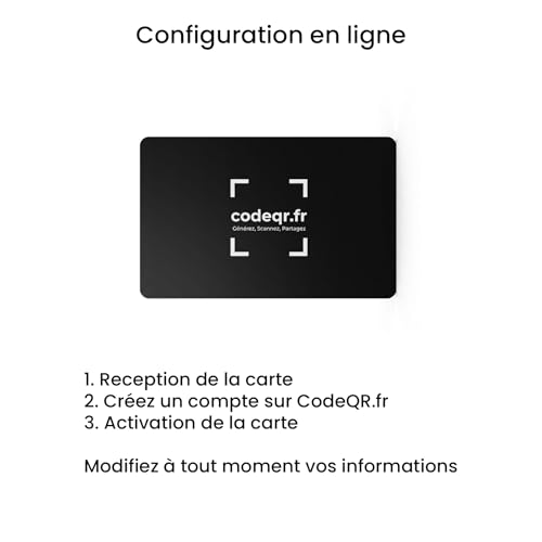 CodeQR.fr carte de visite numérique PVC sans contact QR Code smartphones - 2