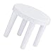 Cabilock Non-Slip Plastic Stool Step Stool White Stool Kids Step Stool Non-Slip Plastic Stool for Home Office Kindergarten Round Stool Anti-Slip Stool Kitchen Mini Stools