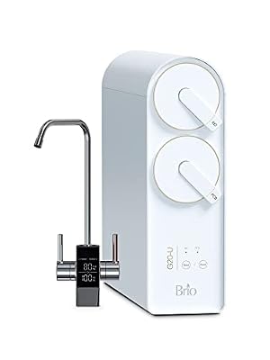 Brio Reverse Osmosis Water Filtration System, 700 GPD, 2:1 Pure to Drain, Tank-Less, Under Sink Faucet Mount