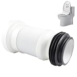 WC-Anschlussrohr, Universellen WC-Anschluss set Flexibel Anschlussdurchmesser 260mm-500mm, WC-Abfluss, Einstellbar Rohr Anschluss für...