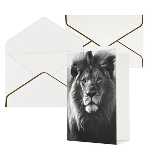 �O���[�e�B���O�J�[�h ���������t�� Thinking of You Card �A�t���J�̃��C�I�� ���� �n�b�s�[�o�[�X�f�[ ������ ���ҏ� �󔒂̃����J�[�h ������@��� 4x6