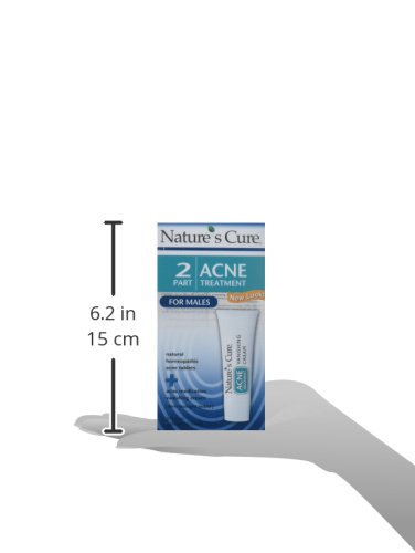 Vista 7 de Nature's Cure Sistema de tratamiento de acné de dos partes para hombres (suministro de 1 mes)