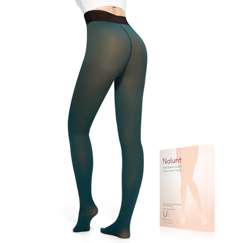 Image of Fleece Lined Tights Sheer Women,Fake Translucent Warm Pantyhose Leggings Sheer Thermal Tights for Women in Winter.