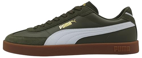 Puma Baskets Unisexes Club II Era, Vert et Blanc, 45 EU, Loden Green Puma Blanc, 45 EU