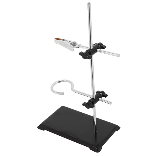 Yardwe Laboratory Iron Support Stand with Test Tube Clamp and Chemistry Funnel Stand for Scientific Experiments and Industrial Lab Use