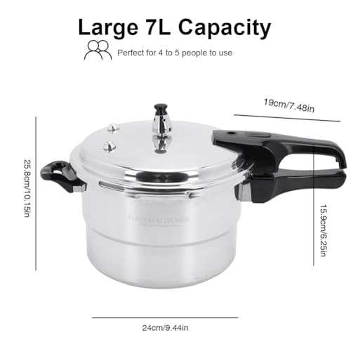 Olla a presión de aleación de aluminio 7 L miniatura 2