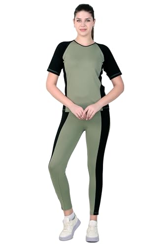 Image of Benzos Women's Body Fitted Gym Running Sports Track Suit | Regular Casual Fit | Track Suit for Girls & Women | Fabric - Polyester Blend