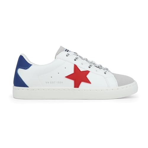 VINTAGE HAVANA Women&rsquo;s Fashion Sneakers Legend AM White Grey Red Royal 8.5