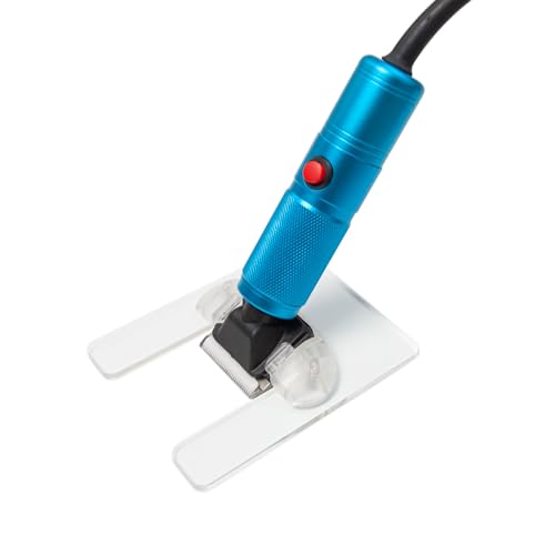 zalati Tufting Trimmer Kit, tapijtsnijder, veegmachine, 2 stuks, kam, 6 versnellingen, instelbare snelheid, met acrylrek voor tapijtproductie en doe-het-zelf, 200 W, metaal - Image 5