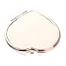 DYNWAVE Heart Shape Makeup Mirror Purse Size for Women, Rose Gold