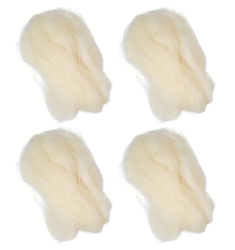 4 Pcs Lambs Wool for Feet Lambswool for Toes Toe Separators for Women Men Preventing Corns Blisters and Calluses (Soft)