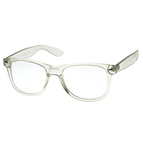 MLC EYEWEAR Ice Clear Edition Horn Rimmed Glasses - Clear Lens